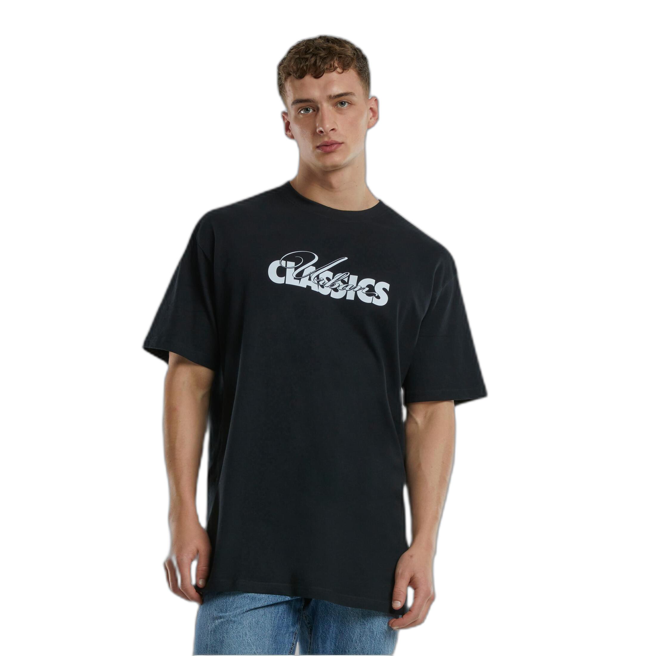 URBAN CLASSICS Oversized Cursive Bold Logo Heavy T-Shirt