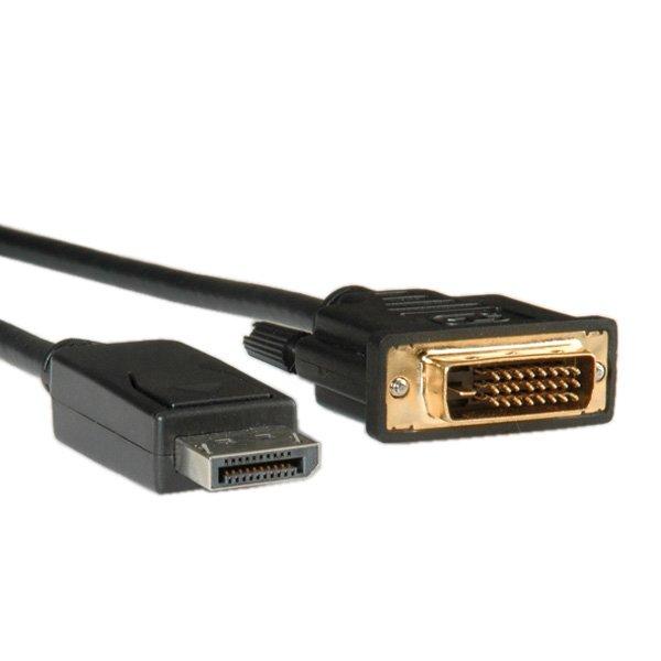 Roline ROLINE DisplayPort Kabel DP ST - DVI ST, LSOH 5,0m