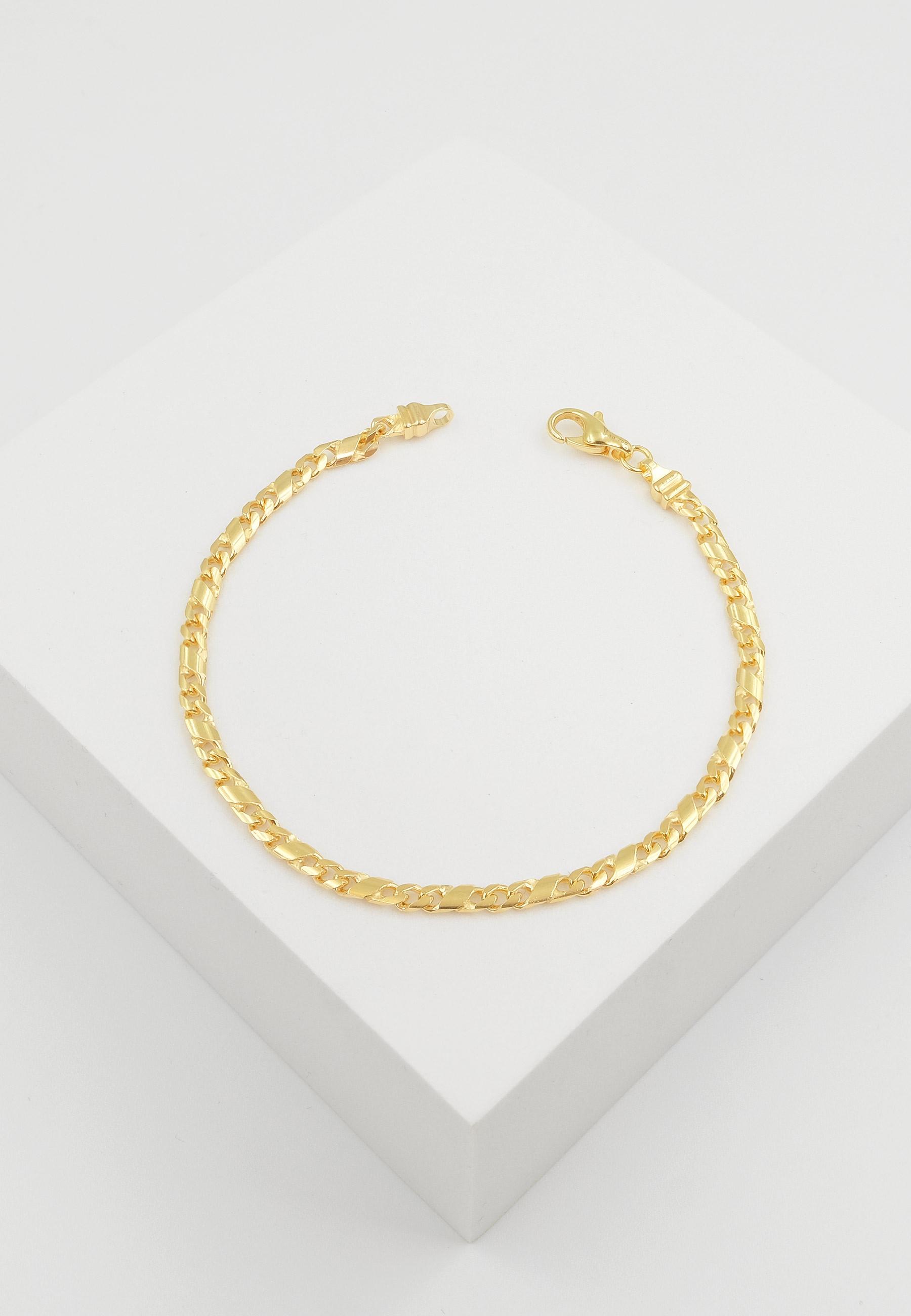 MUAU Schmuck Bracelet 8er-Kette Gelbgold 750, 3.2mm, 19cm
