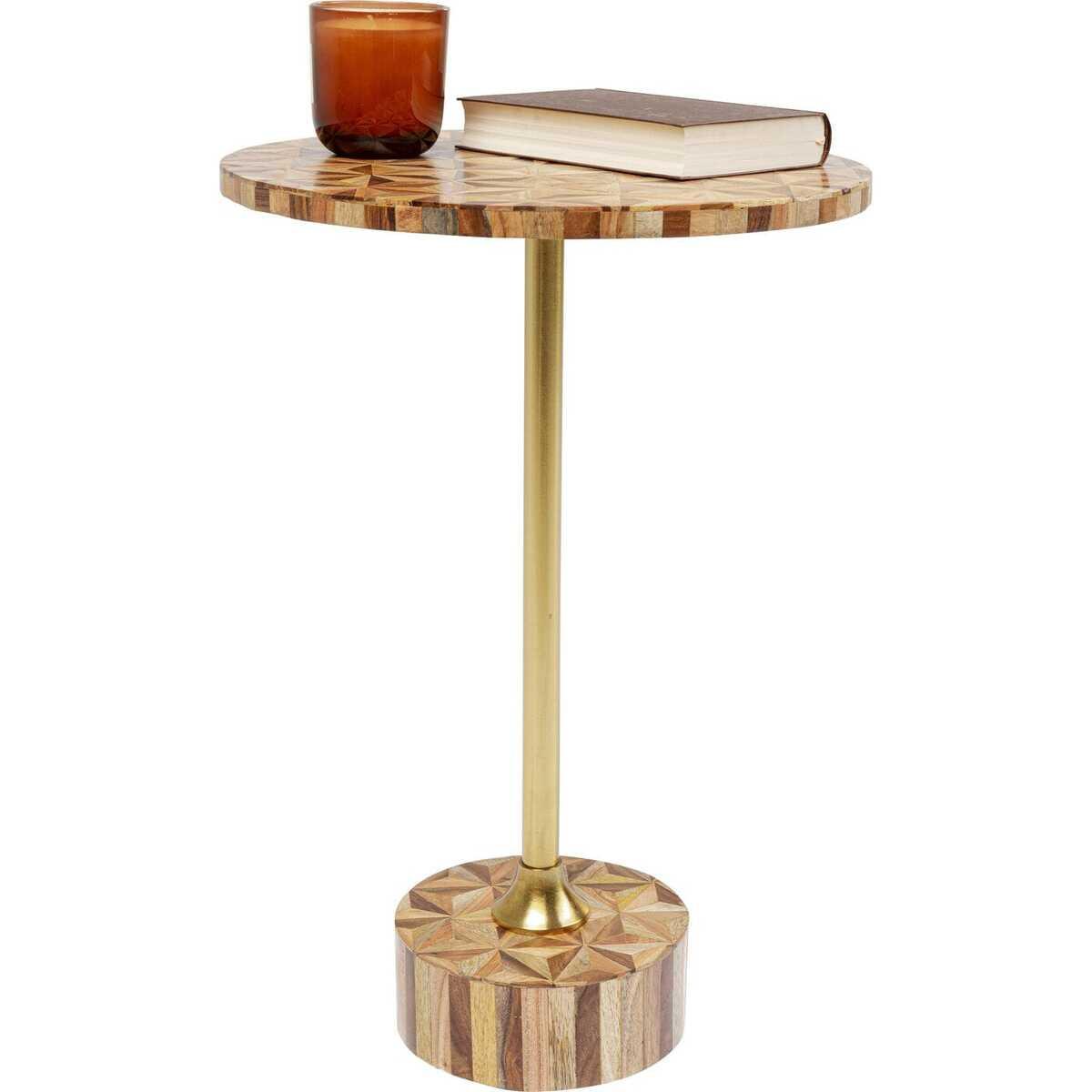KARE Design Beistelltisch Domero Geo rund 40