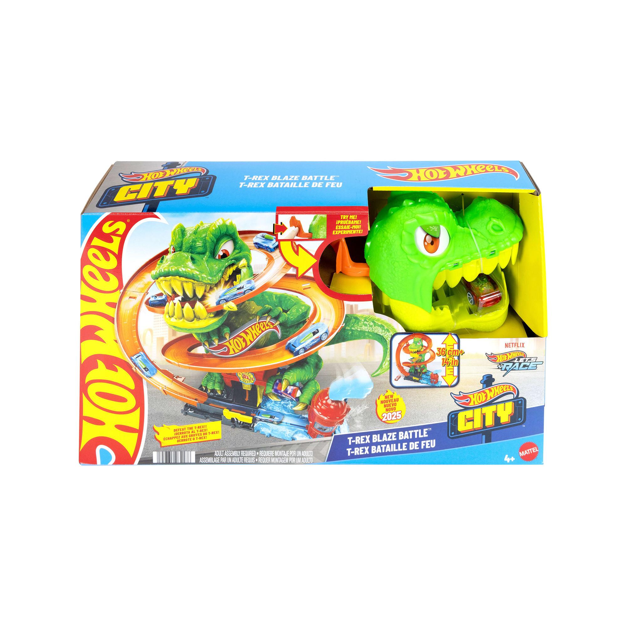 Hot Wheels City T-Rex Schlacht