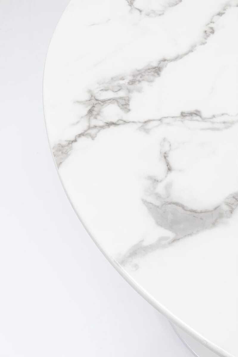 KARE Design Tisch Veneto Marmor weiss rund 110