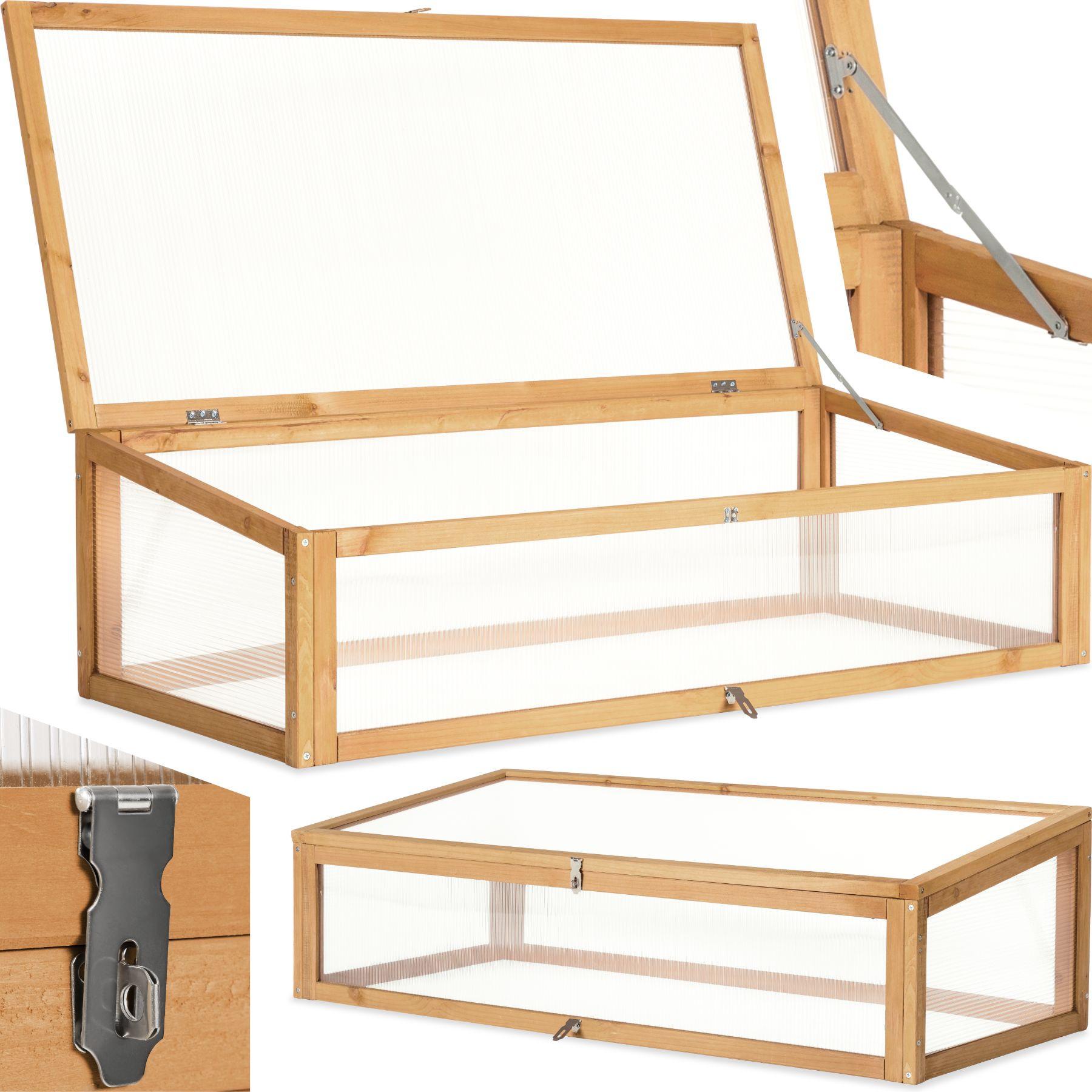 Tectake Frühbeet-Aufsatz für Hochbeet 115x53x34cm