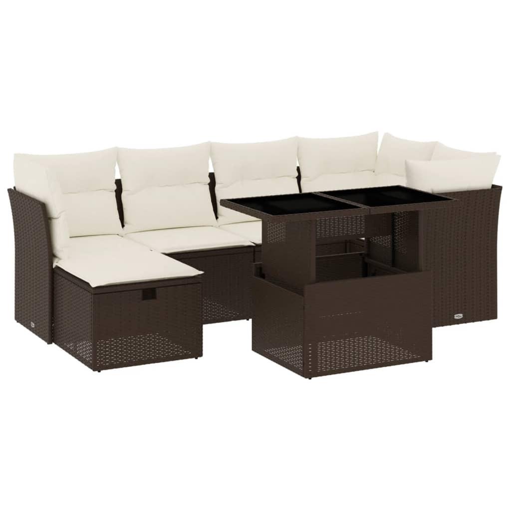 VidaXL Garten sofagarnitur poly-rattan