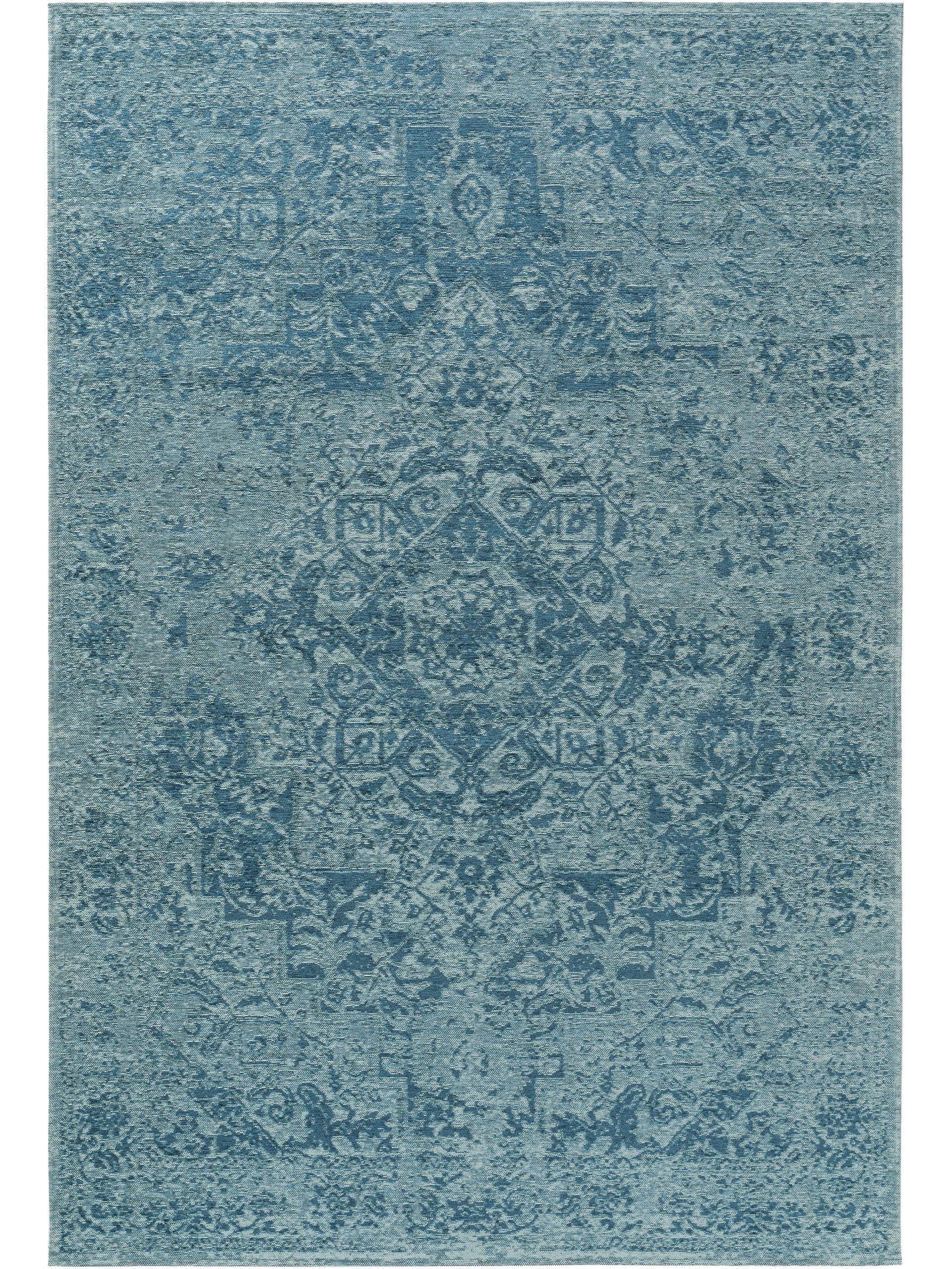 Benuta Flachgewebeteppich Tosca Blau