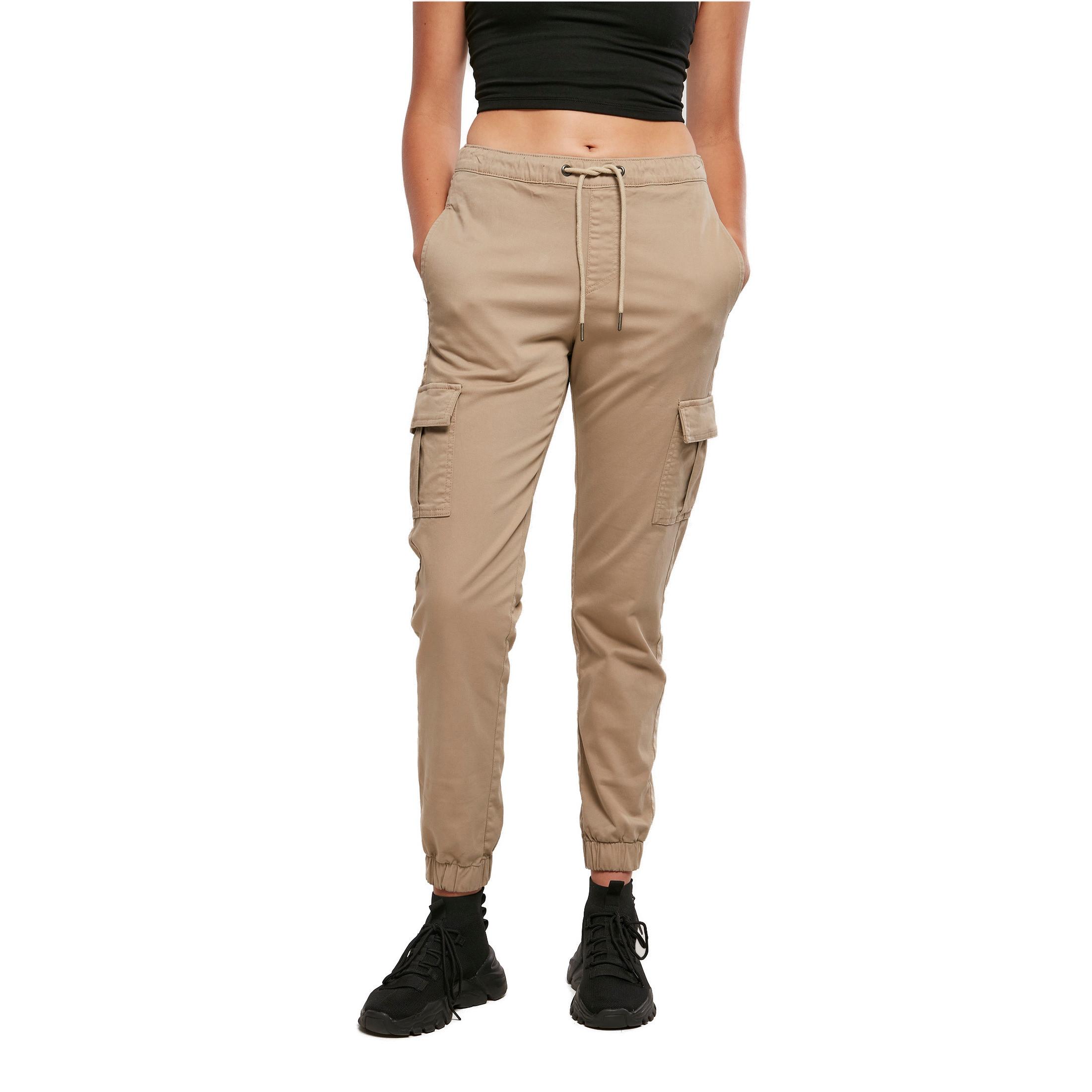 URBAN CLASSICS High Waist Cargo Jogger Hose