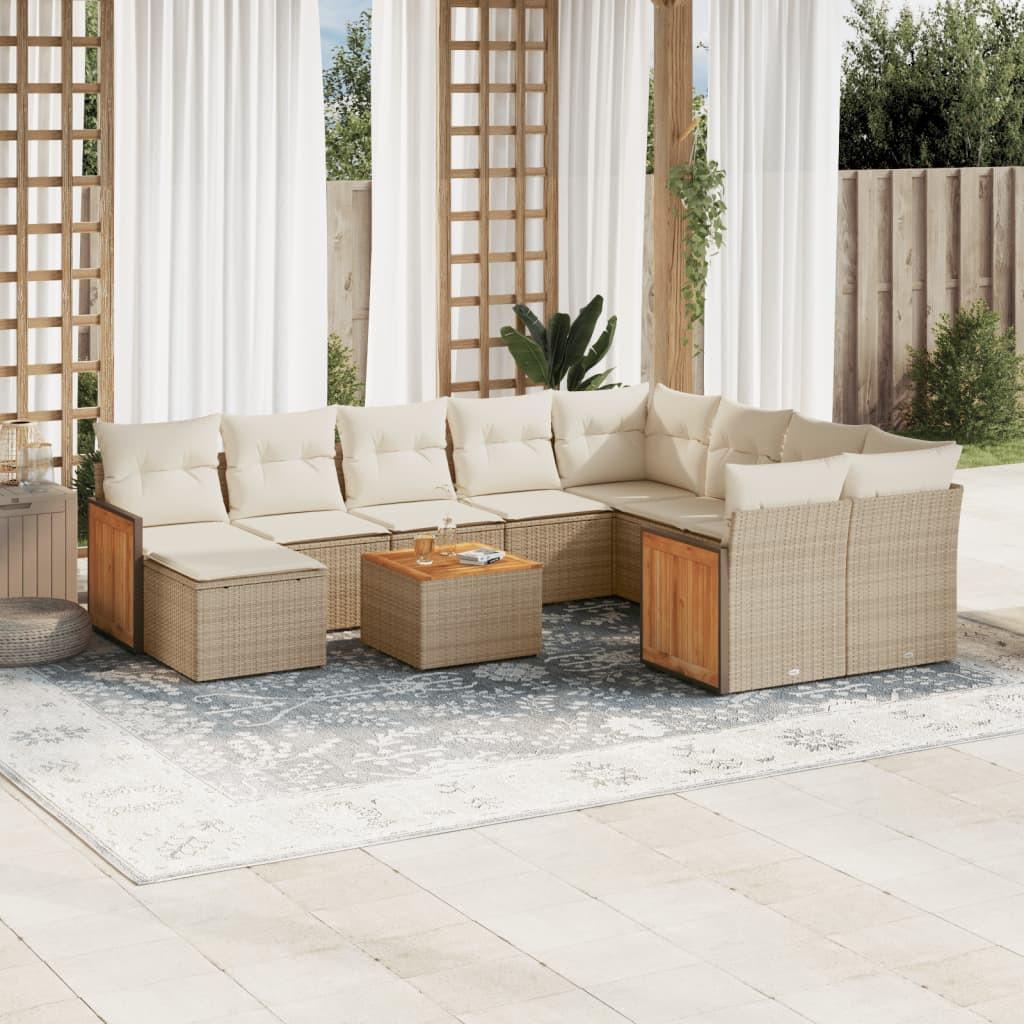 VidaXL Garten sofagarnitur poly-rattan