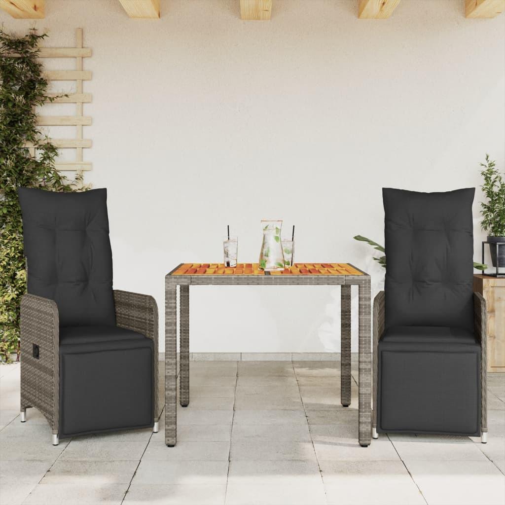 VidaXL Bistro set poly-rattan