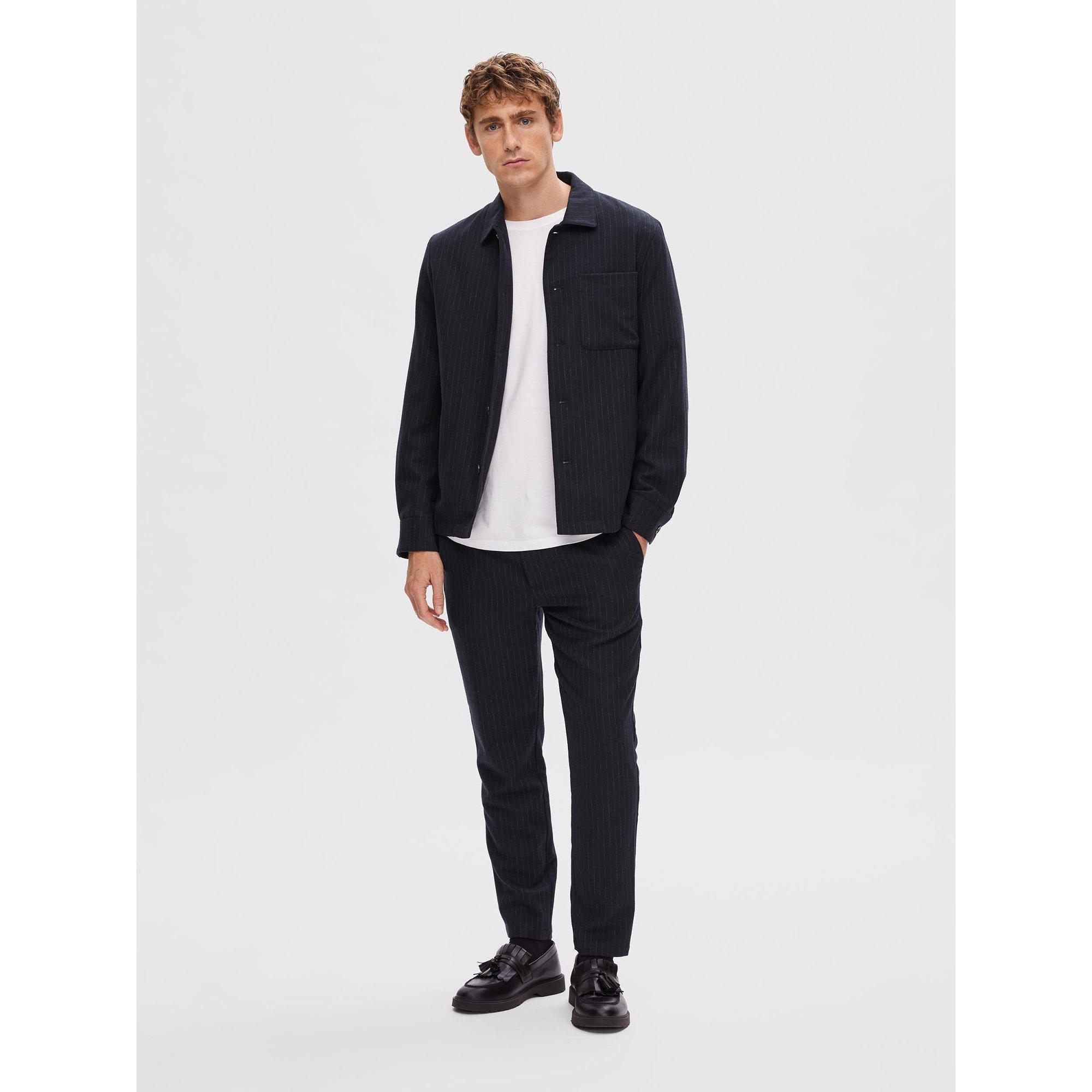 SELECTED SLHReg-Ayr Pinstriped Hybrid Blazer