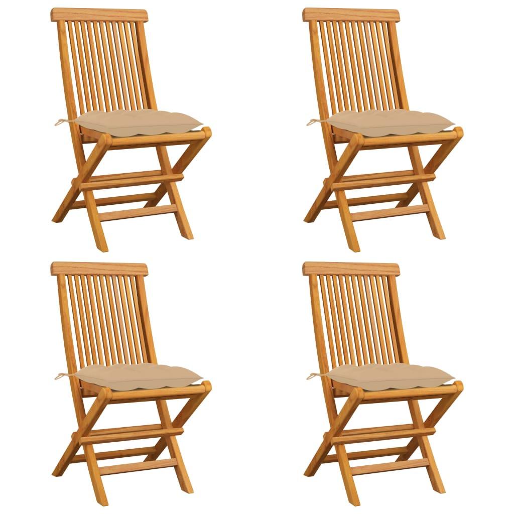 VidaXL Gartenstuhl teak