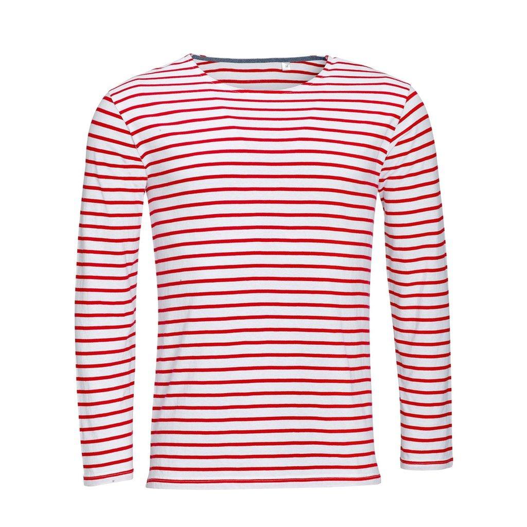 SOLS Gestreiftes Langarm T-Shirt