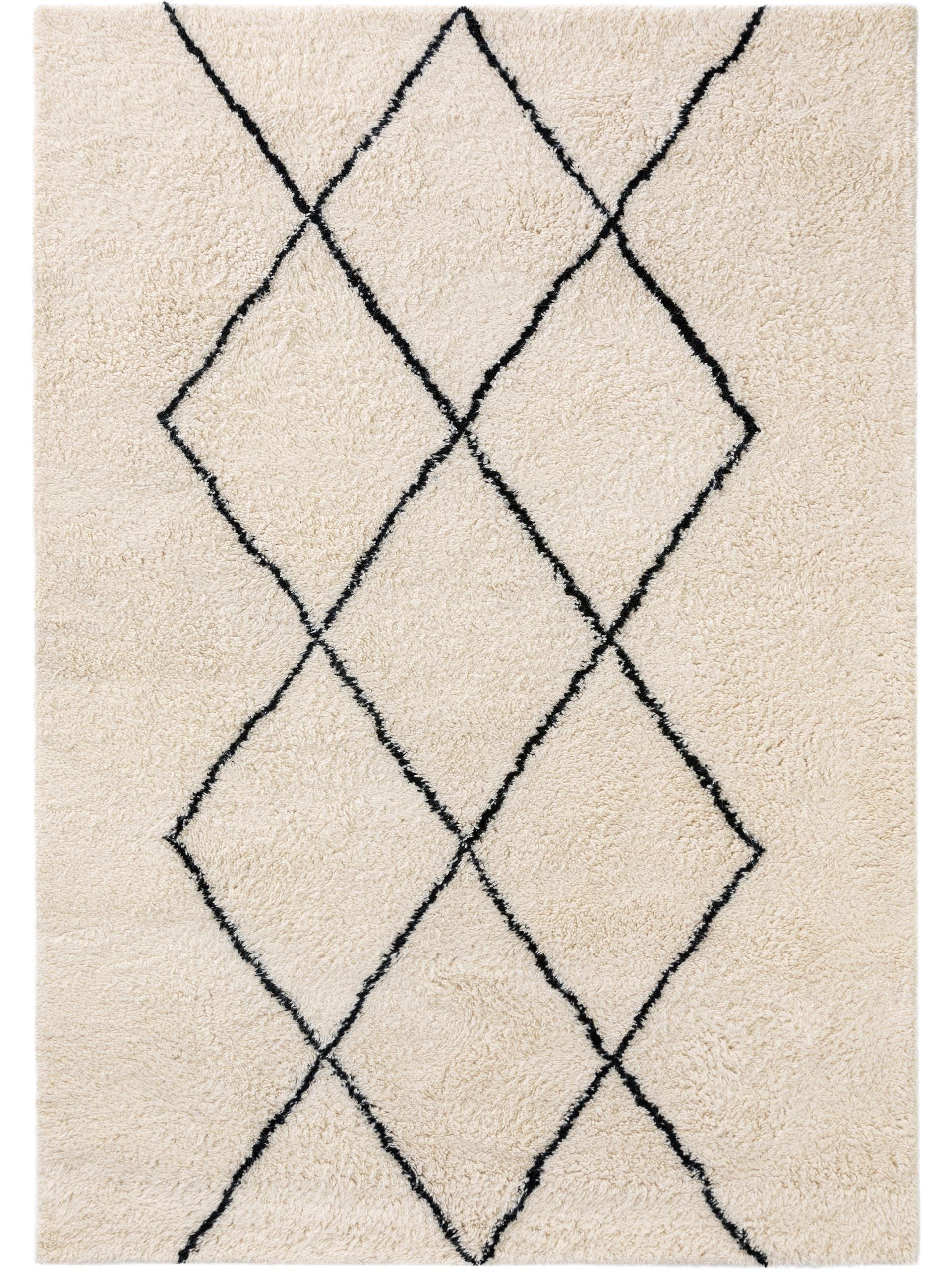 Benuta Wollteppich Berber Cream