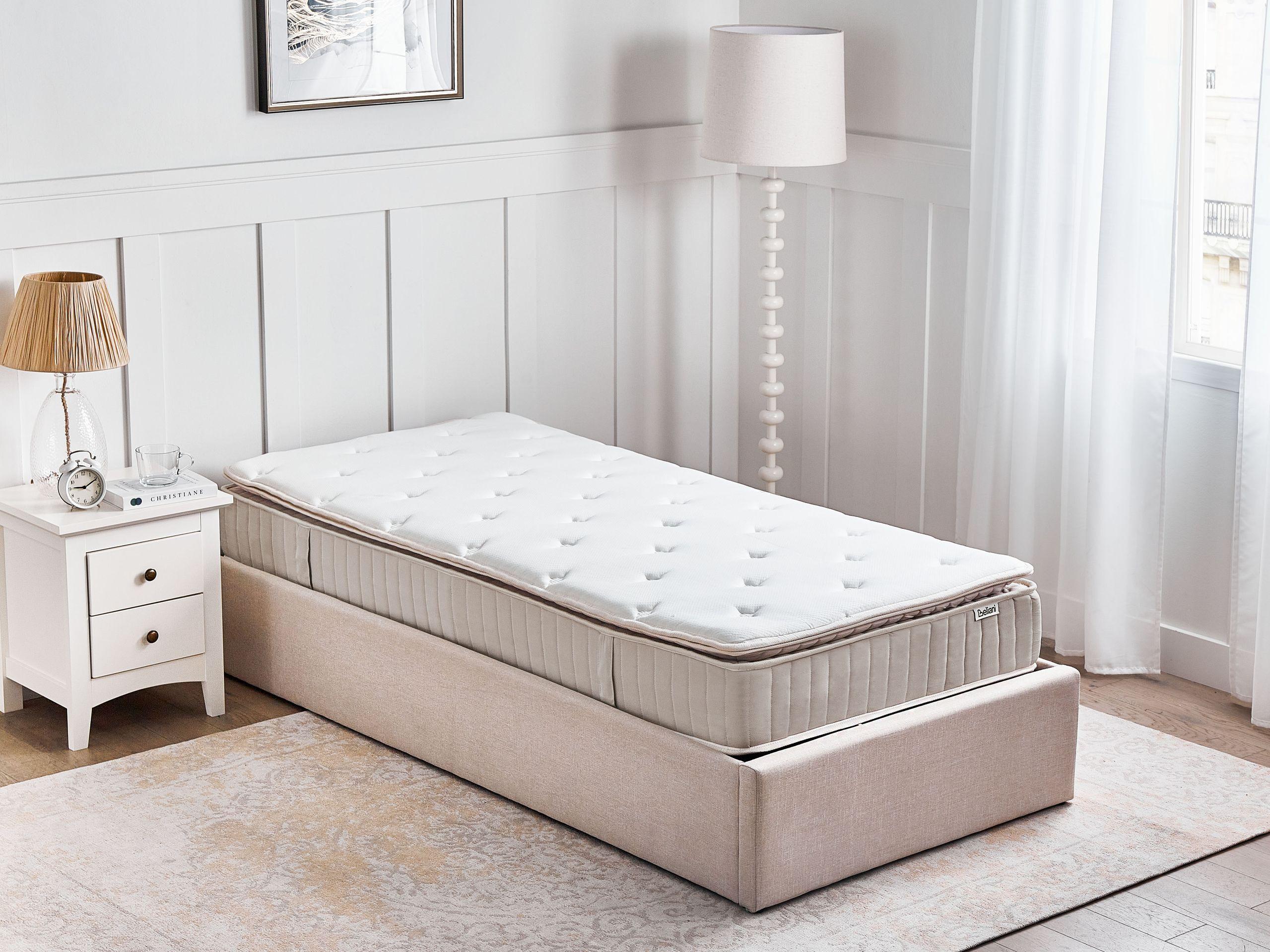 Beliani Latex-Taschenfederkernmatratze aus Taschenfedern DAYDREAM