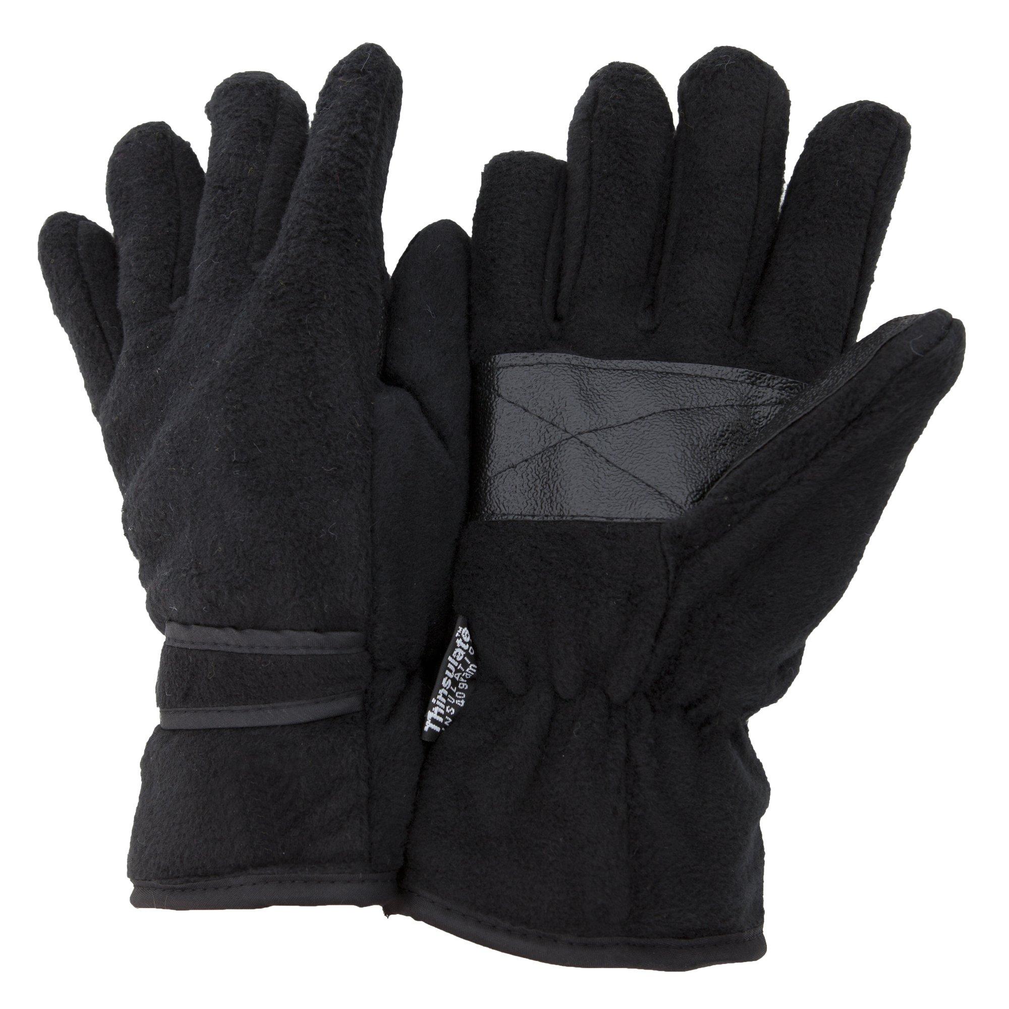 Floso THINSULATE Thermal Fleece Handschuhe mit Palm Grip (3M 40g)