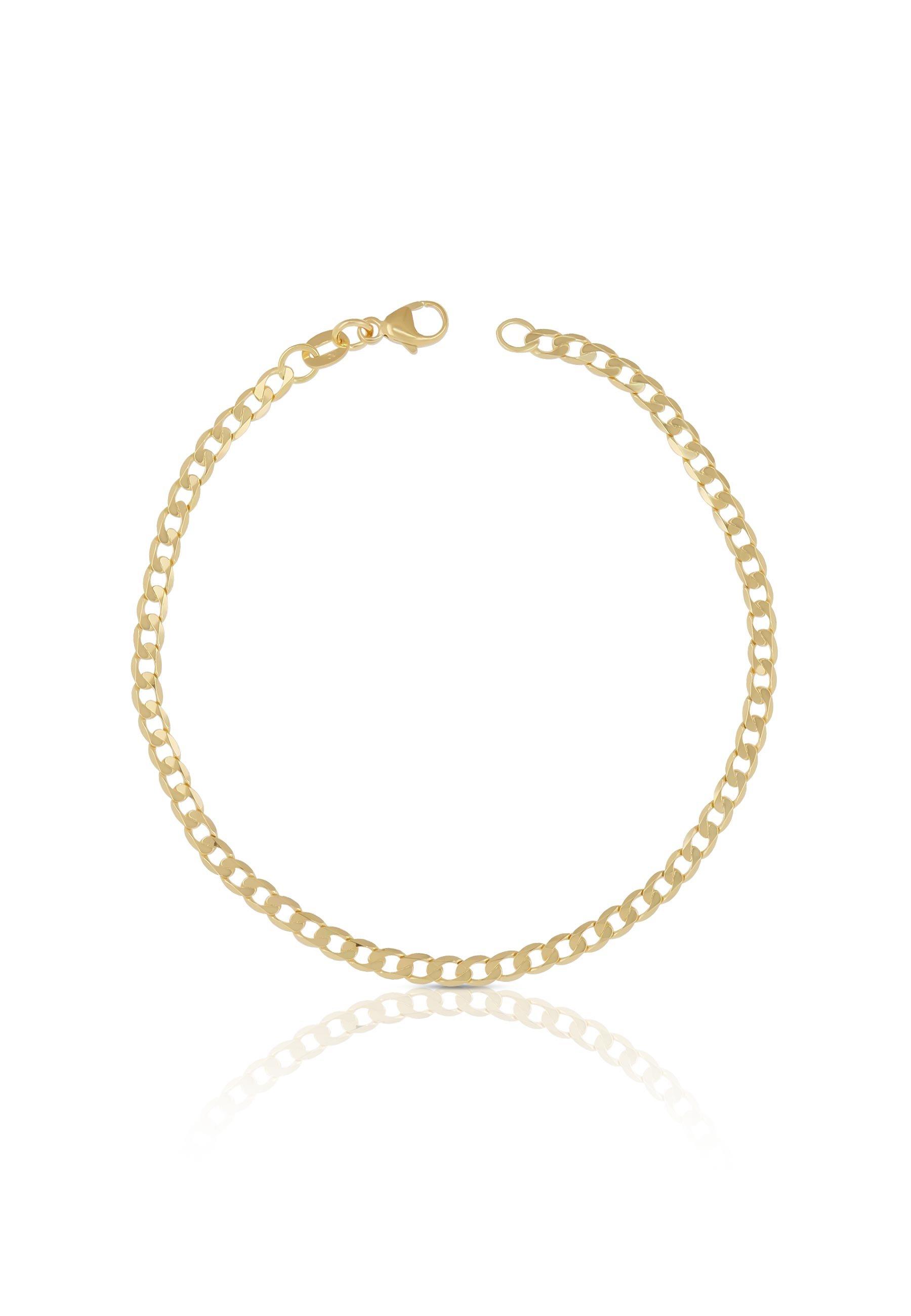 MUAU Schmuck Bracelet Panzer Gelbgold 750, 19cm, 3.1mm