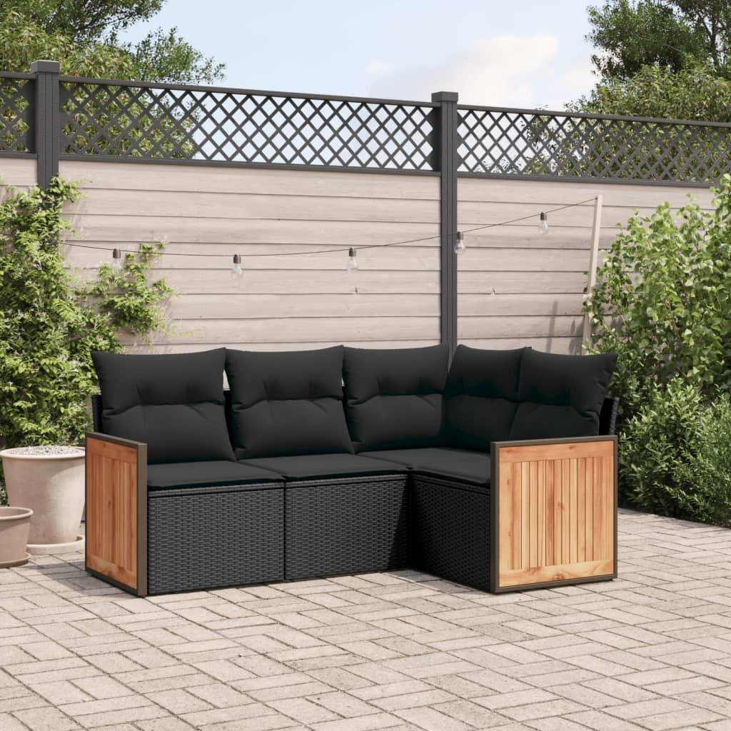 VidaXL Garten sofagarnitur poly-rattan
