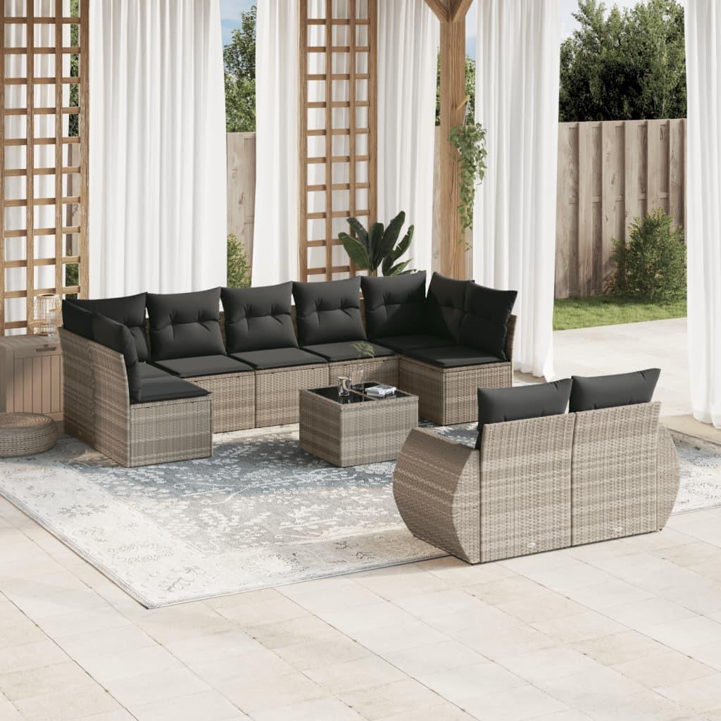 VidaXL Garten sofagarnitur poly-rattan