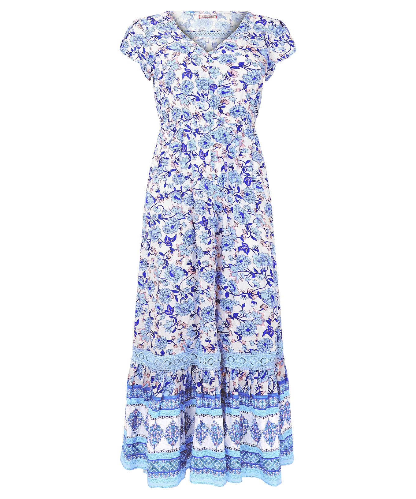 Joe Browns PETITE Maxi Kleid mit floralem Spitzenbesatz