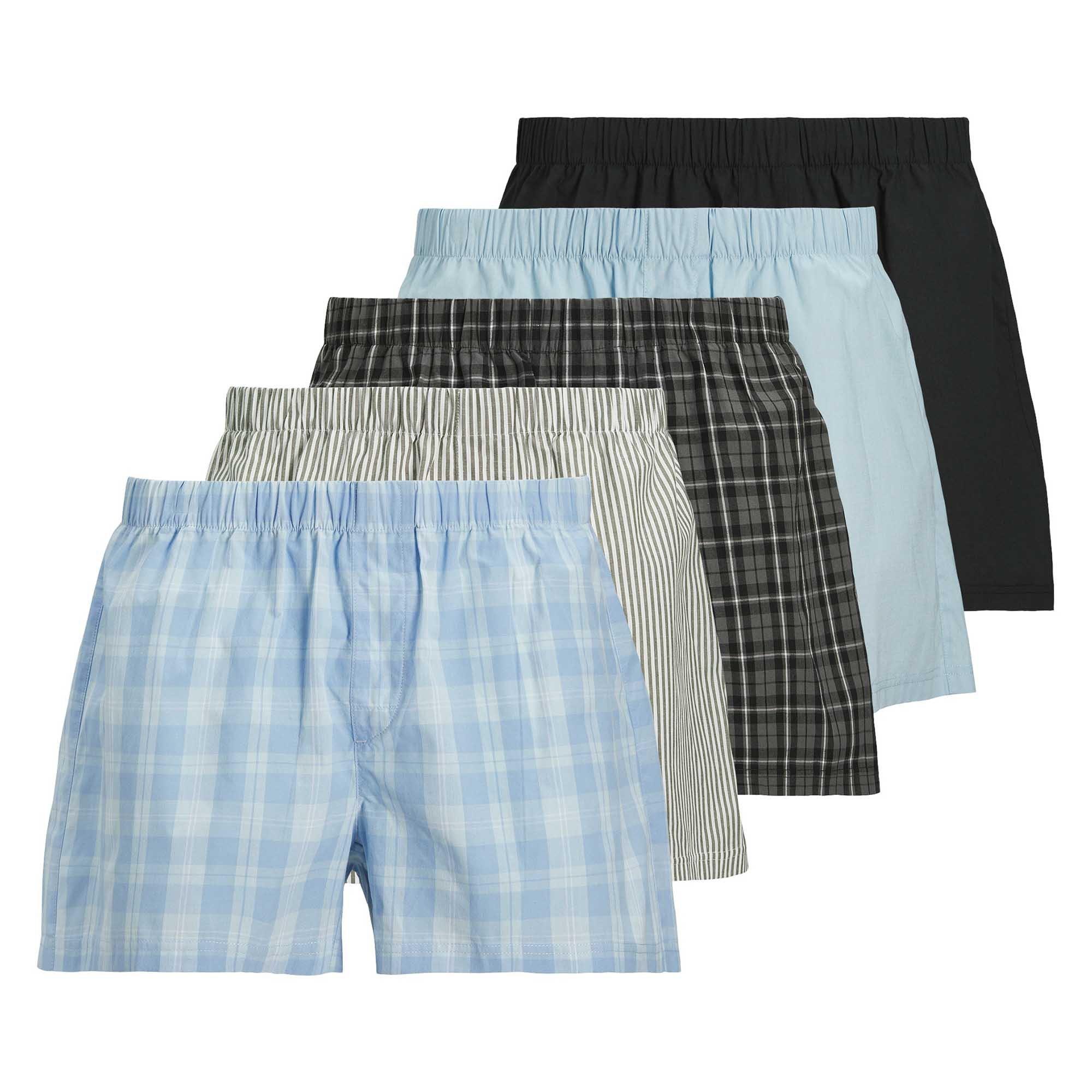 JACK & JONES Web-Boxershorts 5er Pack Bequem sitzend-JACMILANO WOVEN BOXERS 5 PACK