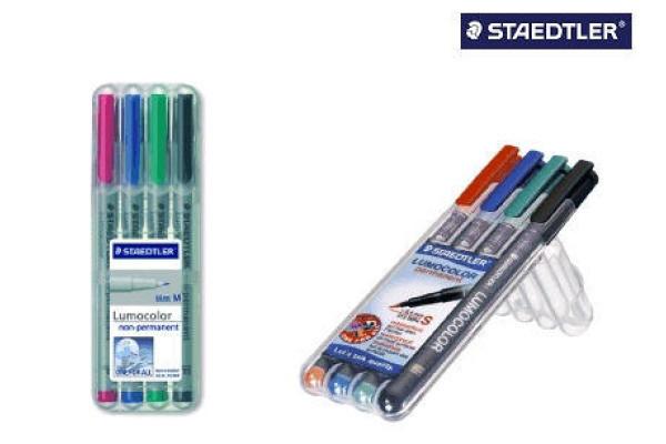 STAEDTLER STAEDTLER Lumocolor non-perm. B 312 WP4 4 Farben ass.