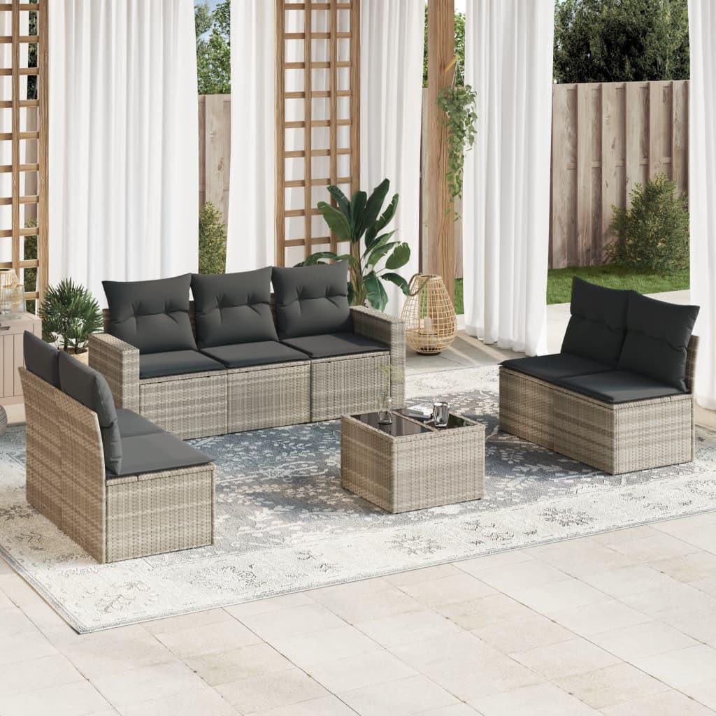 VidaXL Garten sofagarnitur poly-rattan