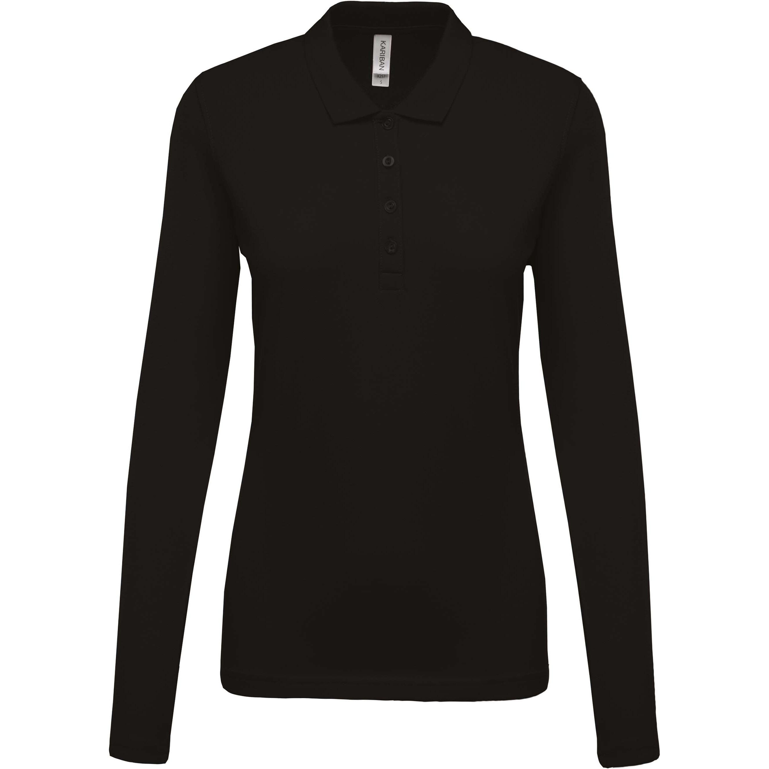 Kariban Damen Langarm Piqué Poloshirt