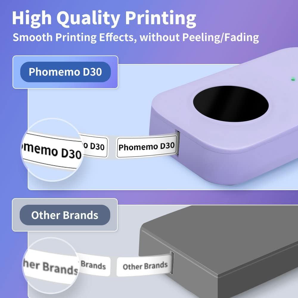 Phomemo D30 Tragbarer Bluetooth Etikettendrucker für Zuhause
