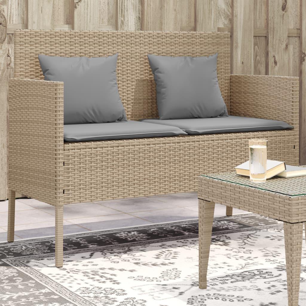 VidaXL Gartenbank poly-rattan