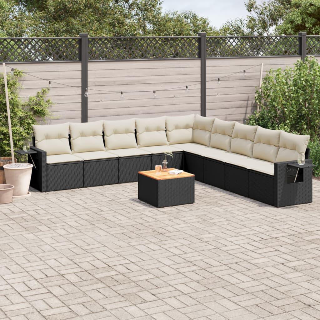 VidaXL Garten sofagarnitur poly-rattan