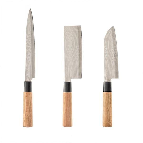 InnovaGoods 3x Messer mit Etui