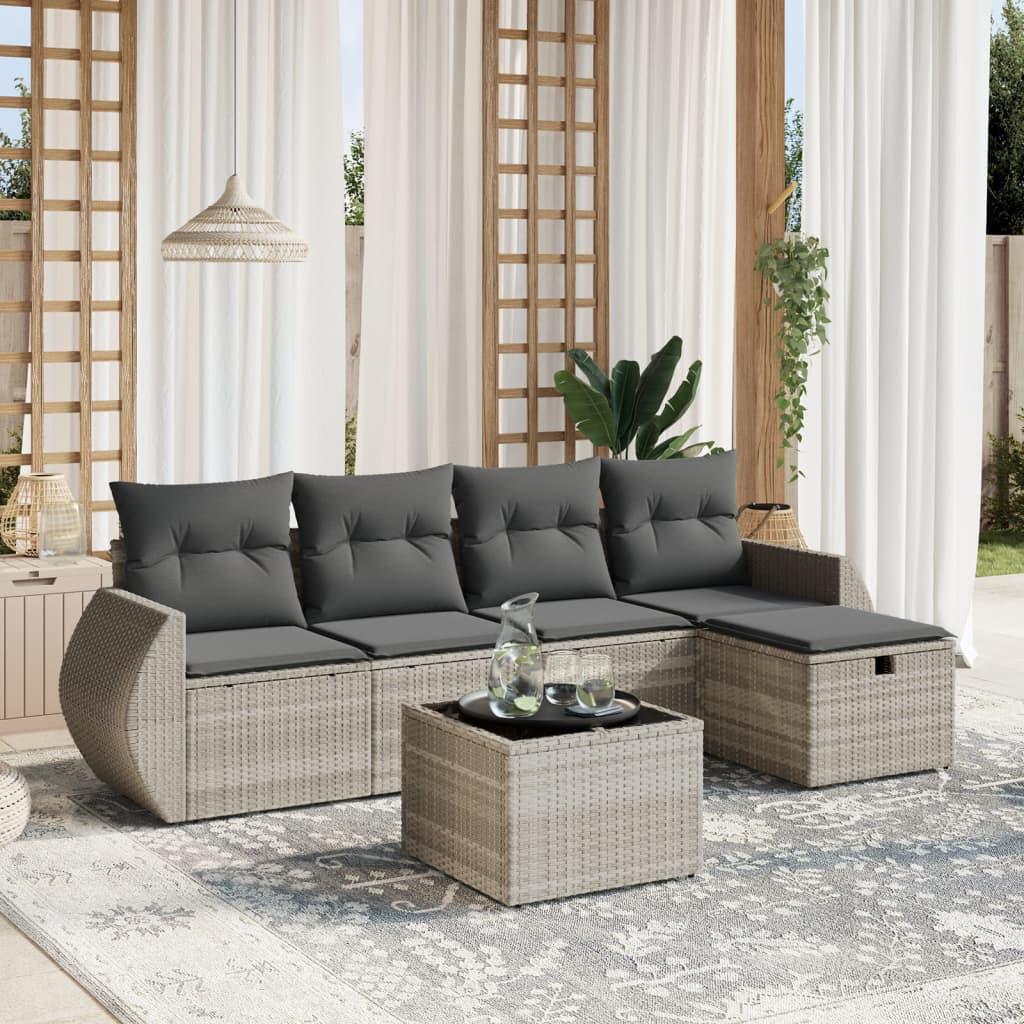 VidaXL Garten sofagarnitur poly-rattan