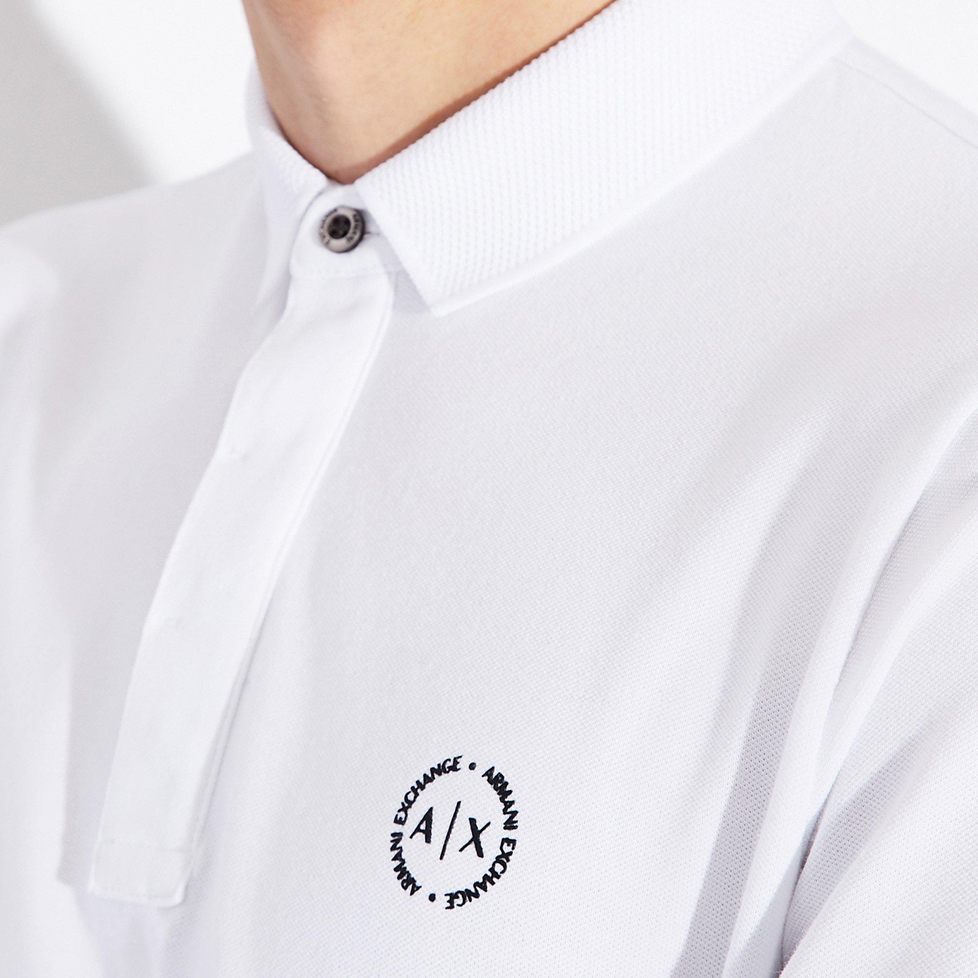 Armani Exchange Langarm Modern Fit Poloshirt