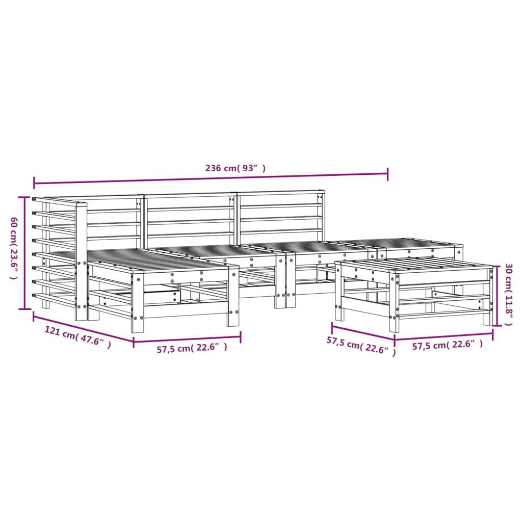 VidaXL Garten lounge set kiefernholz