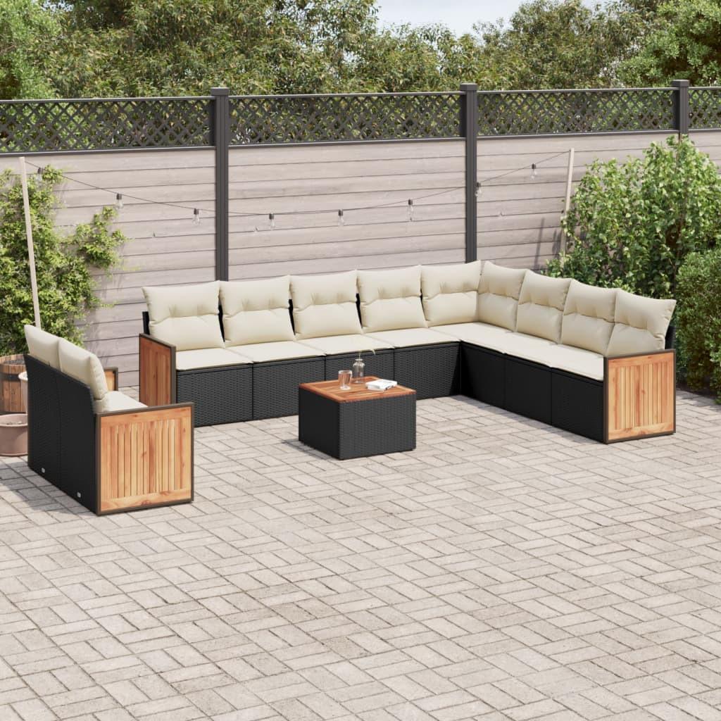 VidaXL Garten sofagarnitur poly-rattan