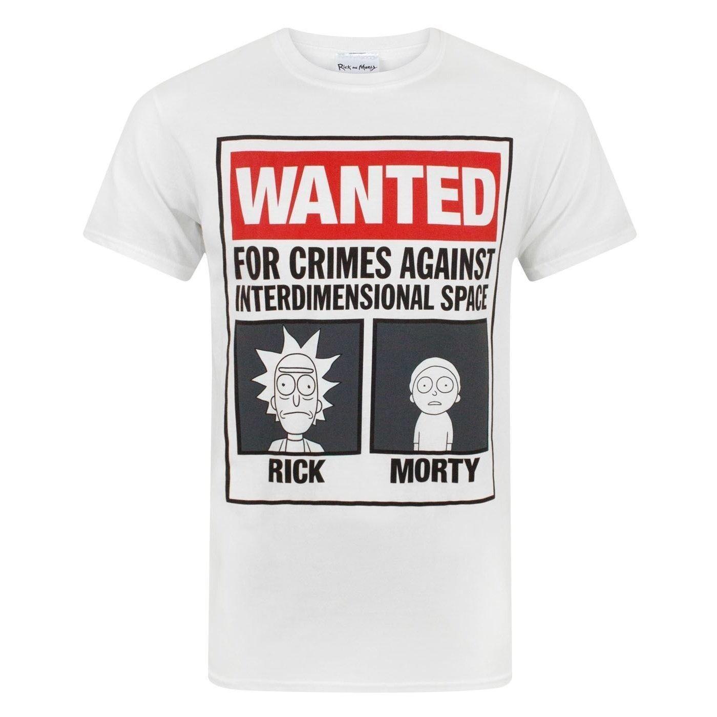 Rick And Morty Rick and Morty Wanted Poster T-Shirt
