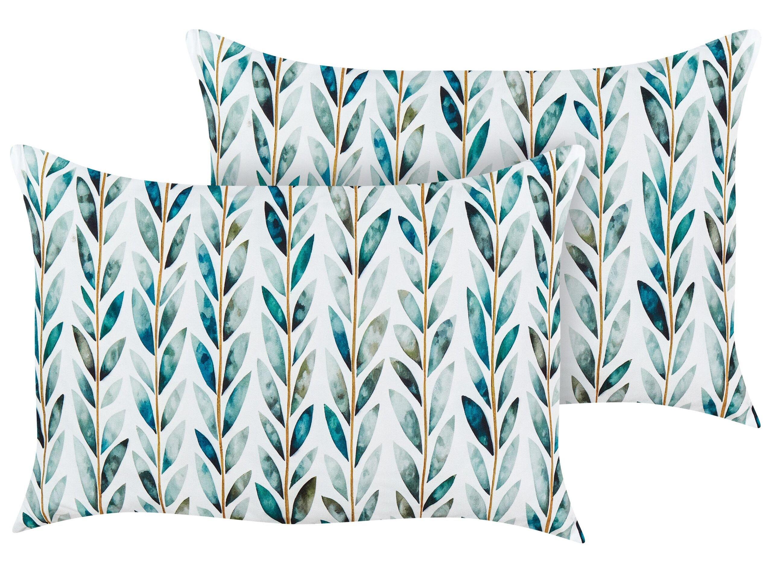 Beliani Gartenkissen 2er Set aus Polyester Modern LOANO