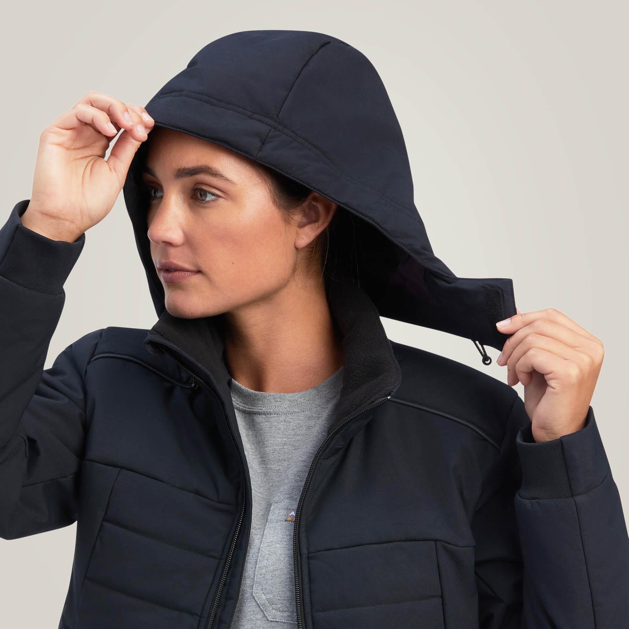 Ariat iolierende daunenjacke damen rebar valkyrie tretch canva