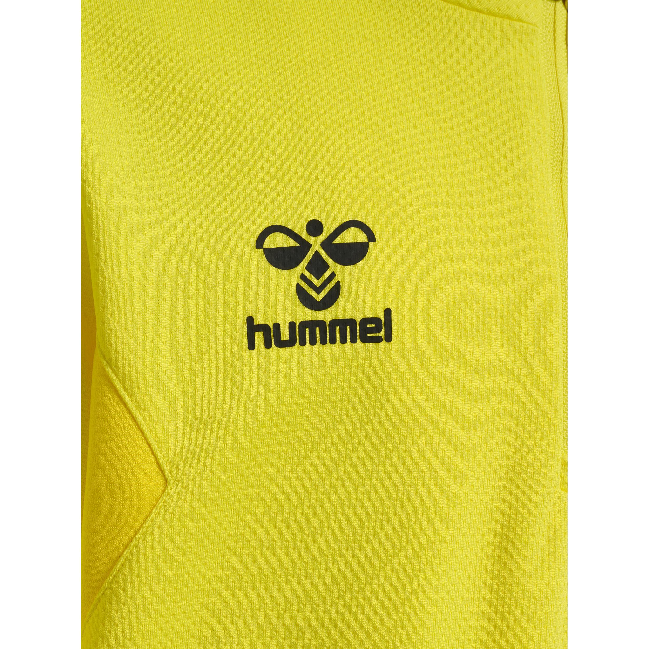 Hummel kinder-trainingsjacke mit halbem reißverschluss authentic