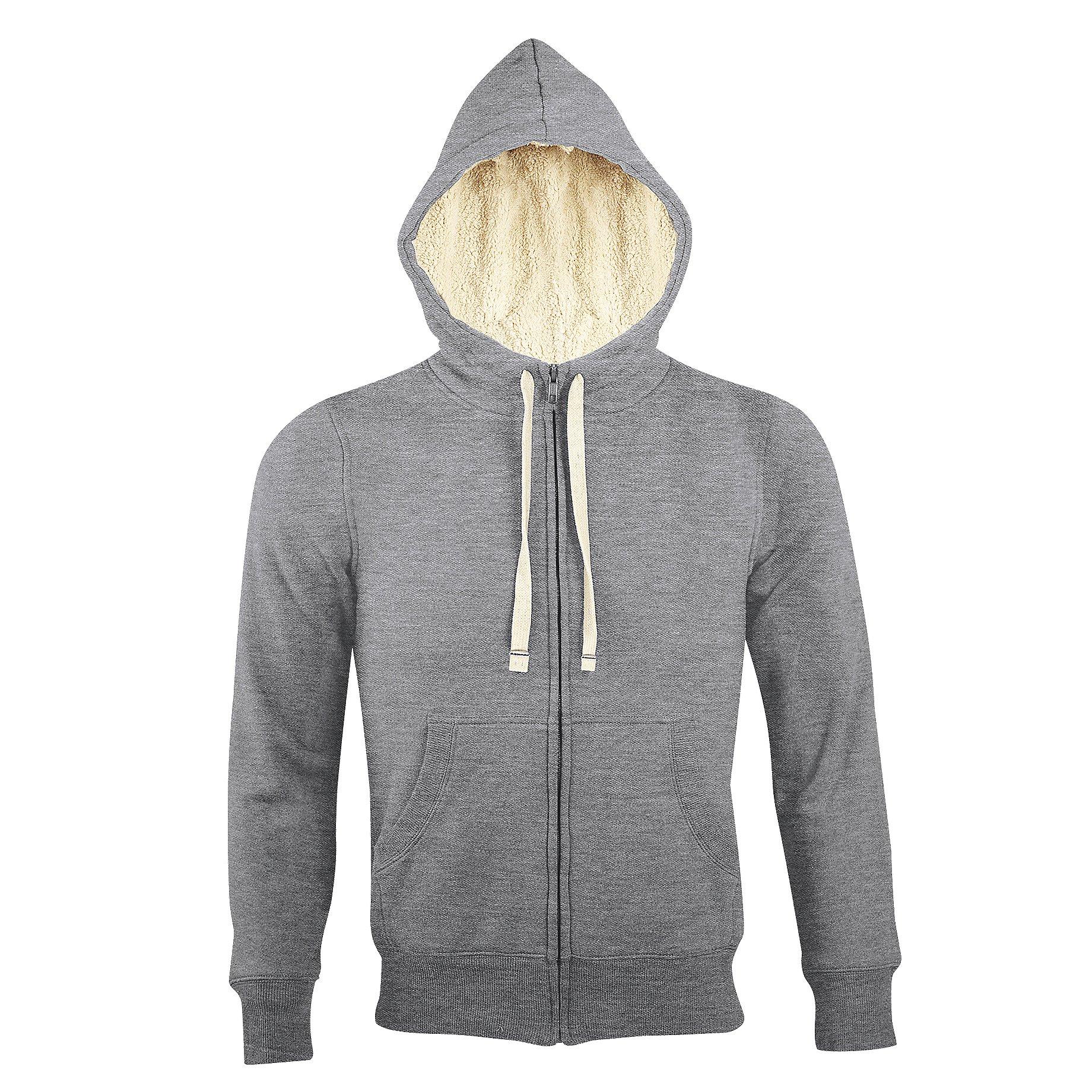 SOLS Sherpa Kapuzenjacke KapuzenSweatshirt mit Reißverschluss