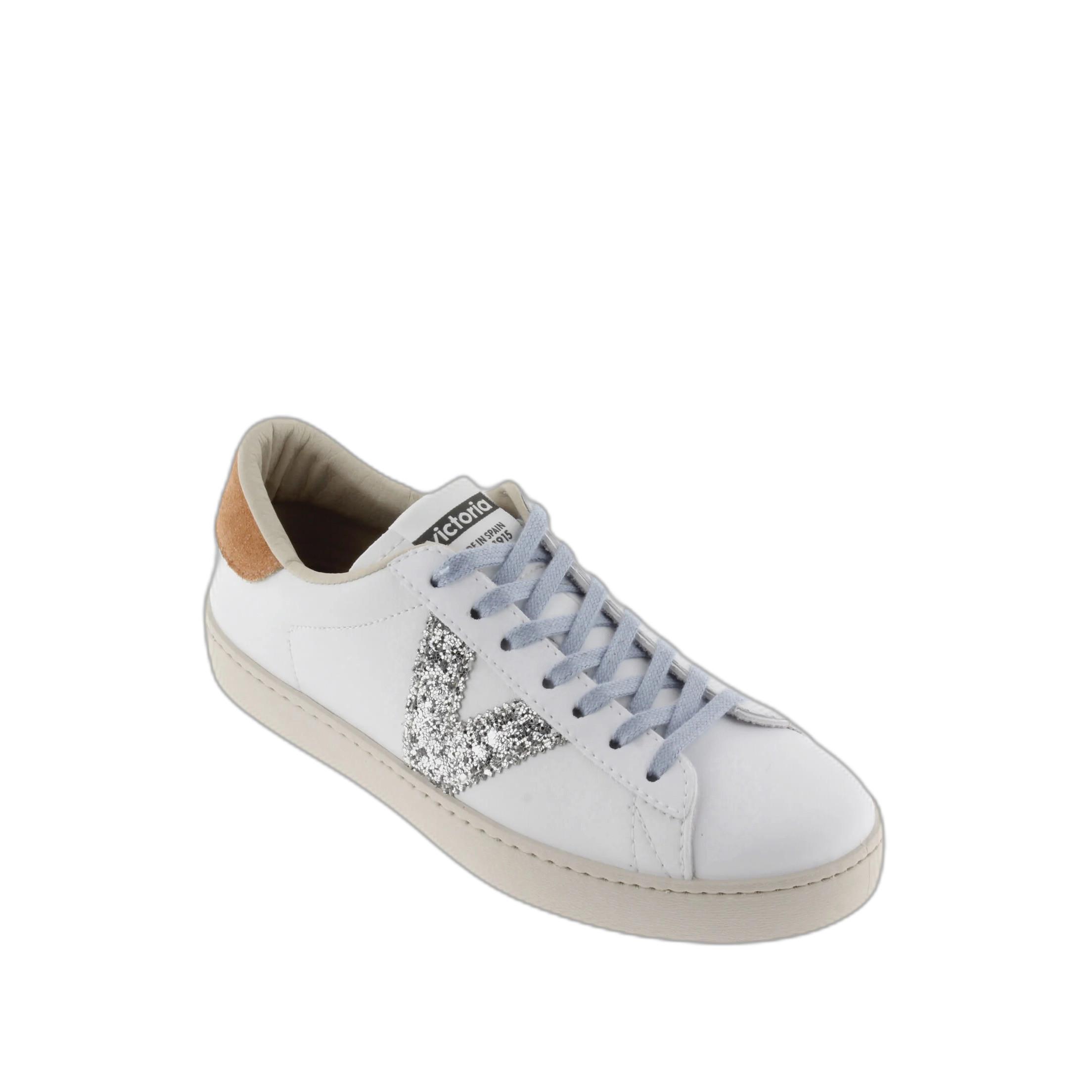 Victoria sneaker in lederoptik mit pailletten, damen berlin