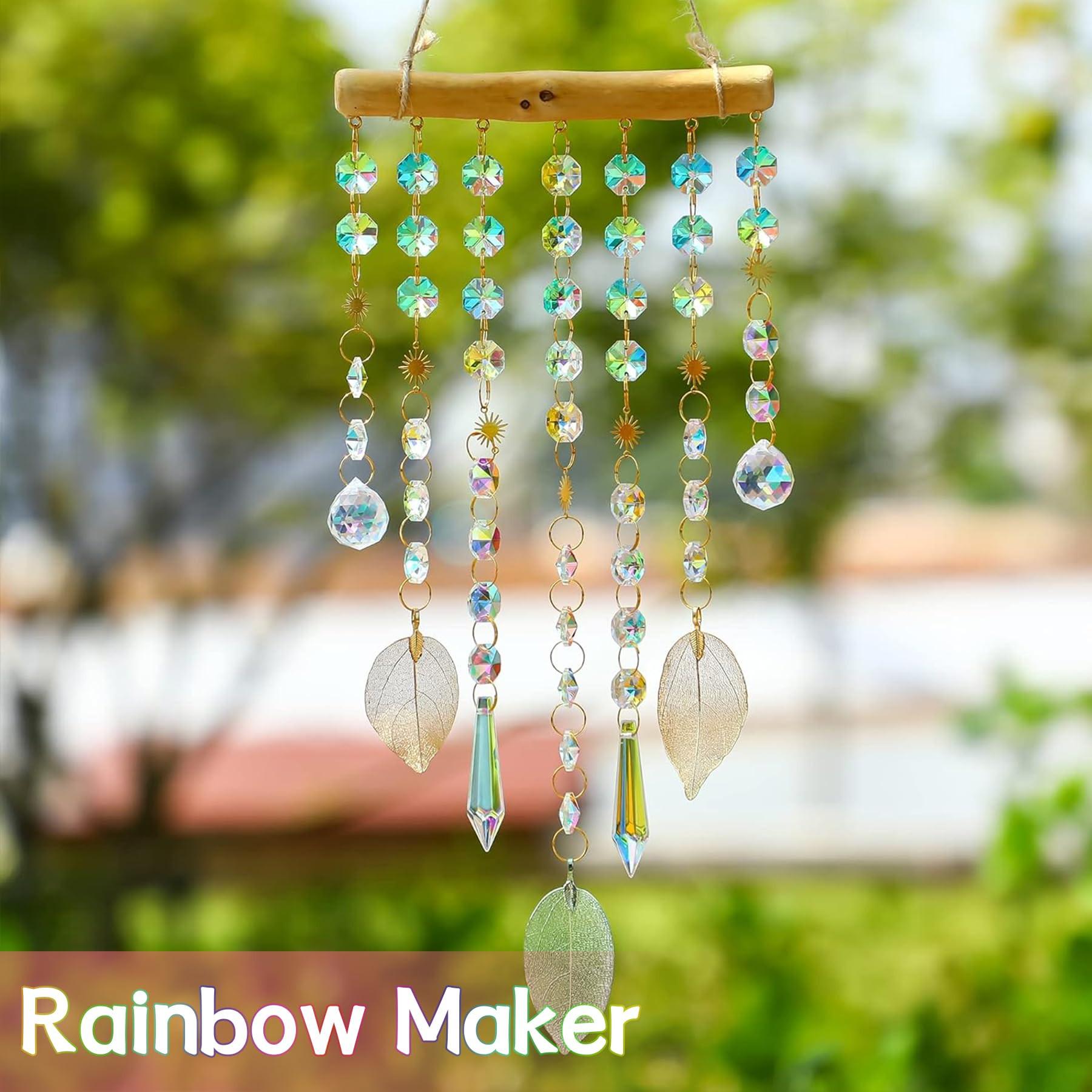 Alopini Sonnenfänger Kristall Fenster,Kristall Anhänger Dekoration,Fenster Dekoration hängend,Kristall Sonnenfänger