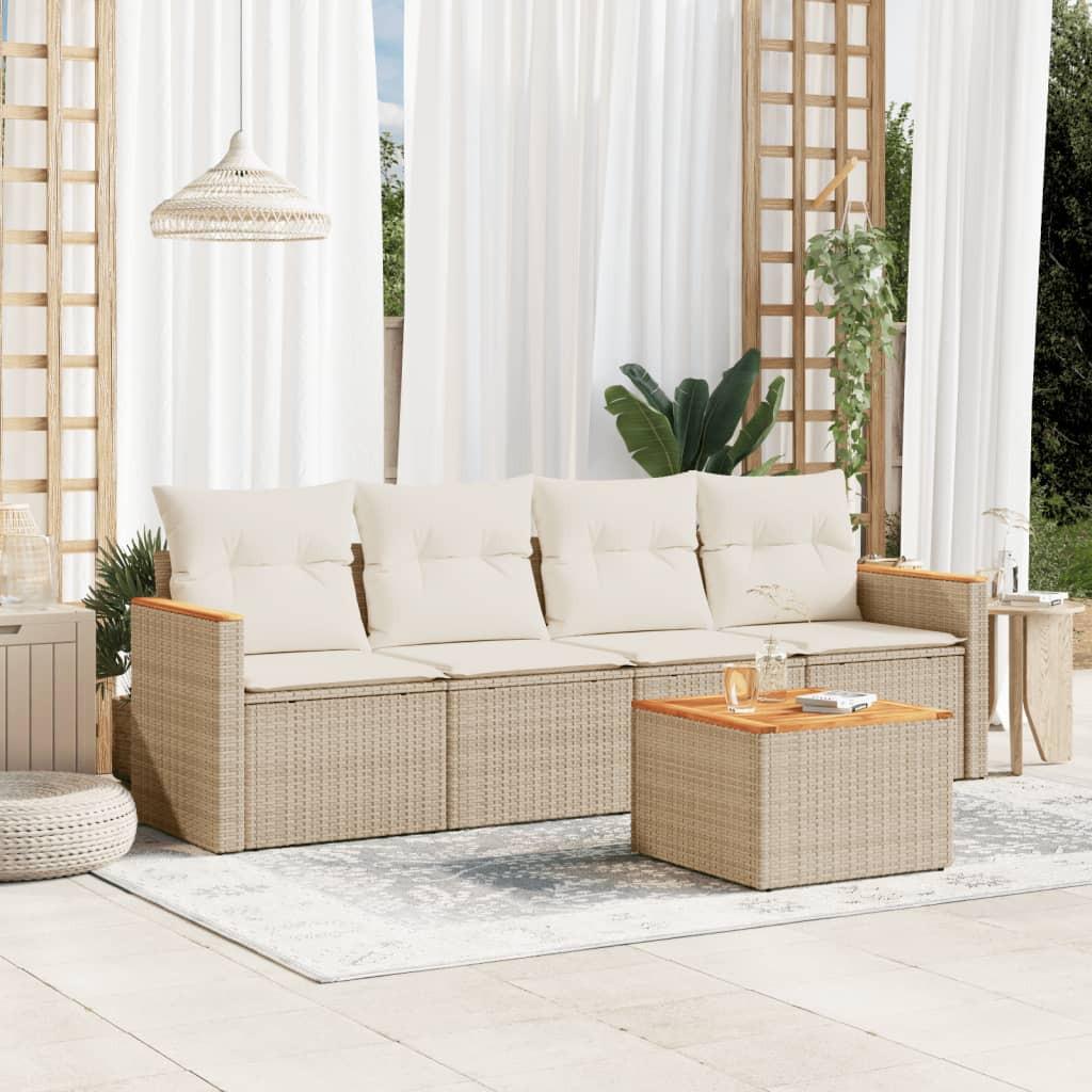VidaXL Garten sofagarnitur poly-rattan