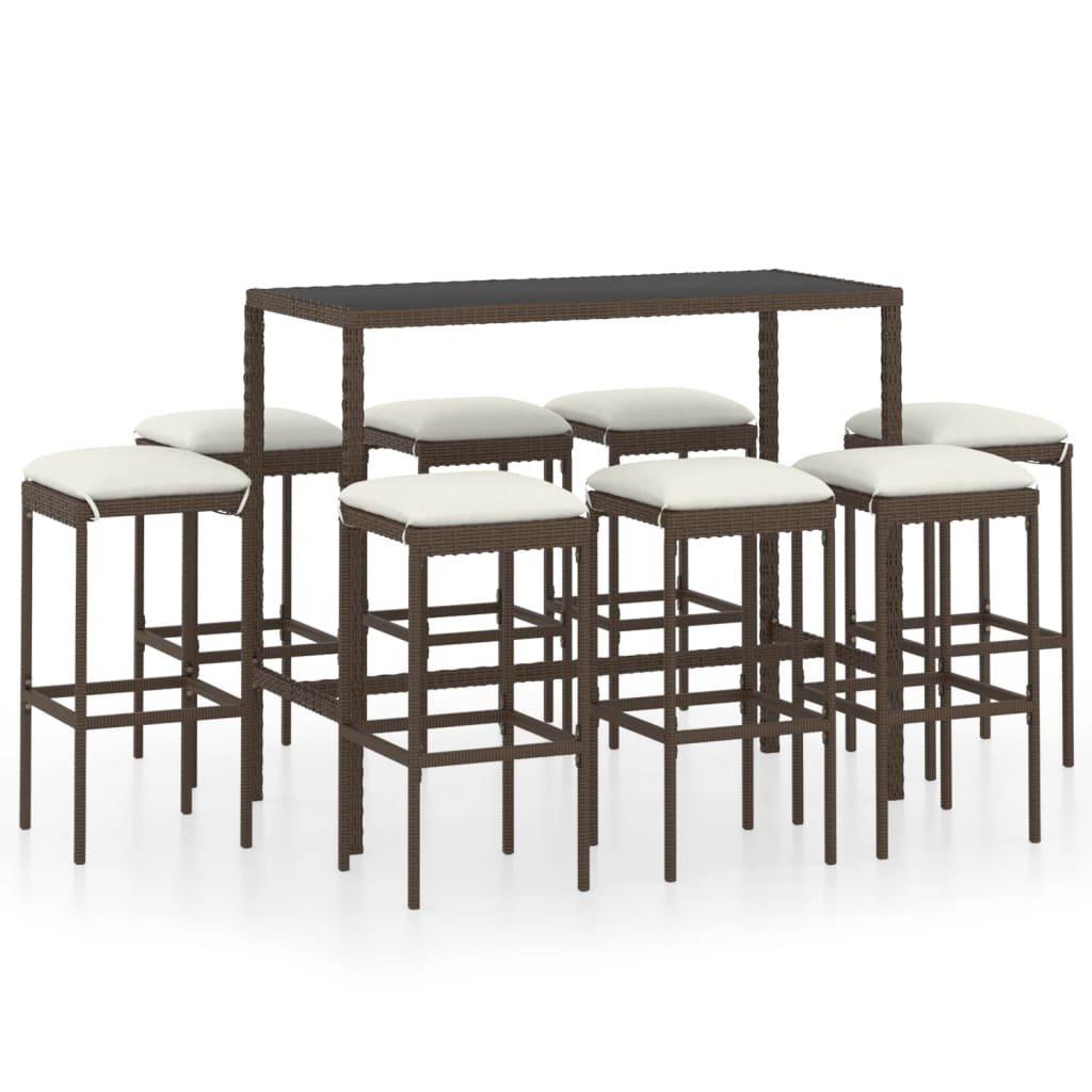 VidaXL Bar-set poly-rattan
