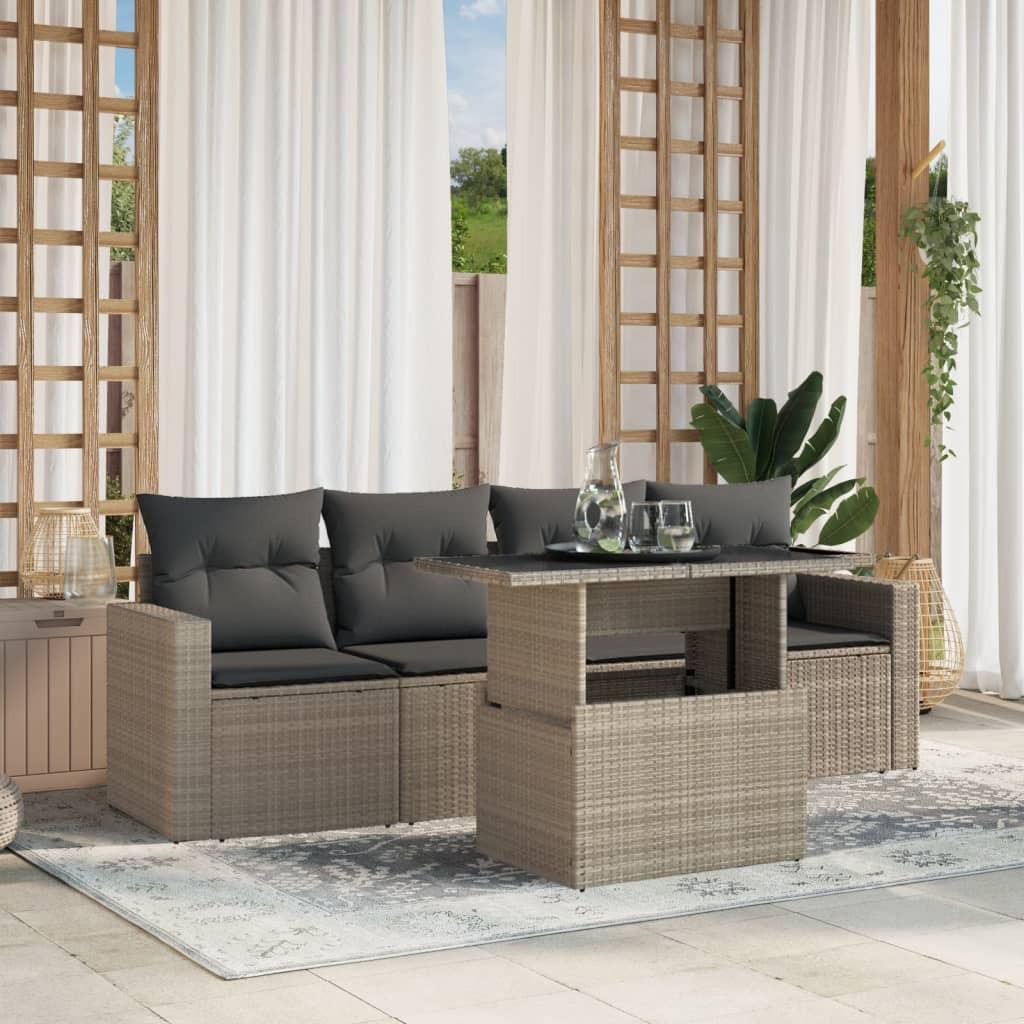 VidaXL Garten sofagarnitur poly-rattan