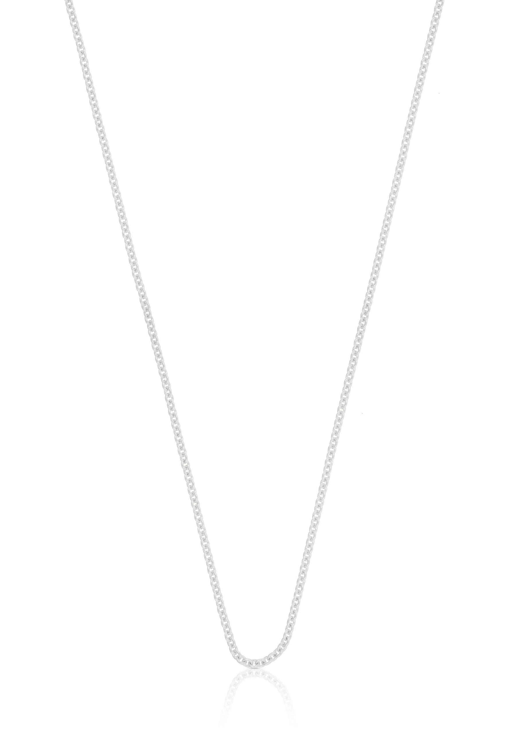 MUAU Schmuck Collier Rundanker Weissgold 750, 1.5mm, 38cm