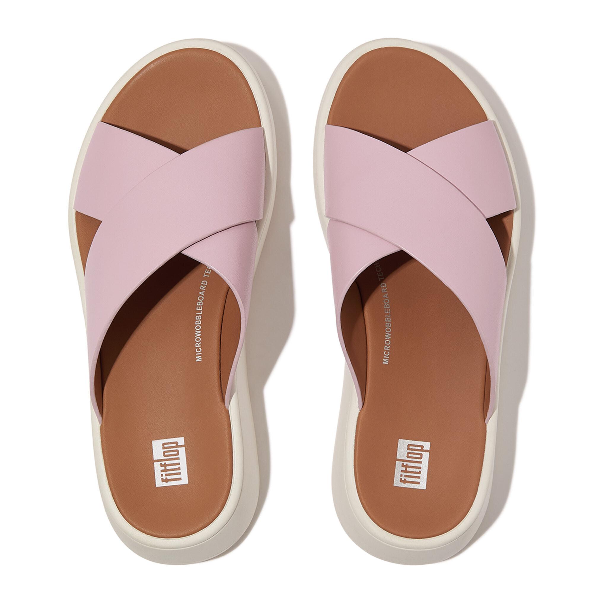 Fitflop ledersandalen für en f-mode flatform
