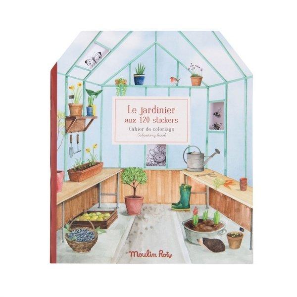 Moulin Roty Stickerheft der Gärtner Le Jardin du Moulin - 20 Seiten
