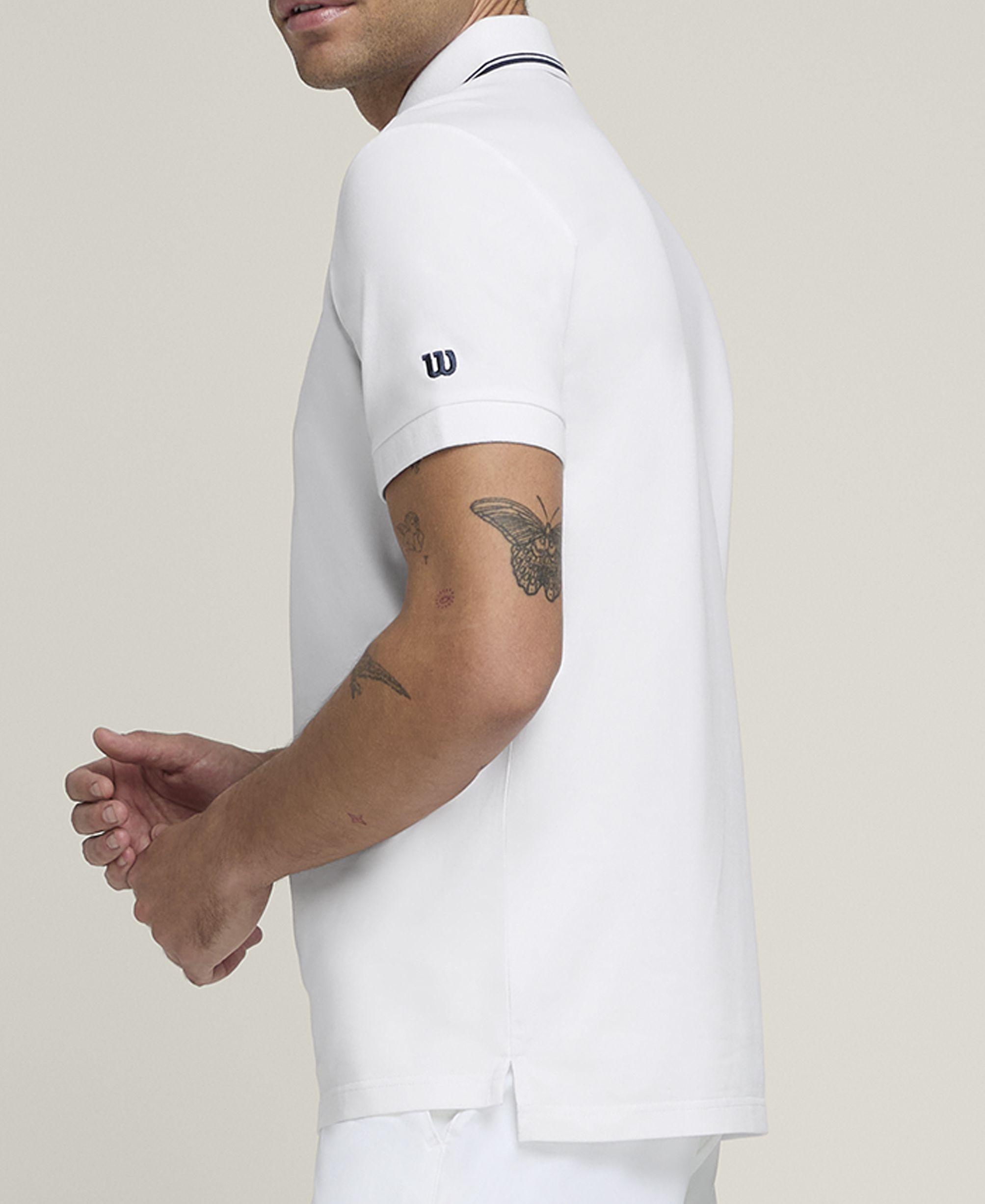 Wilson Team Pique Polo Crew Weiss