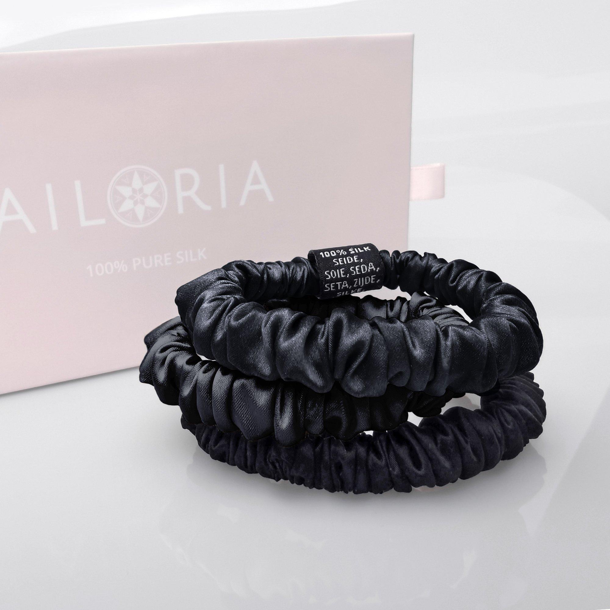 AILORIA DOUX Set 3 Scrunchies S aus Seide