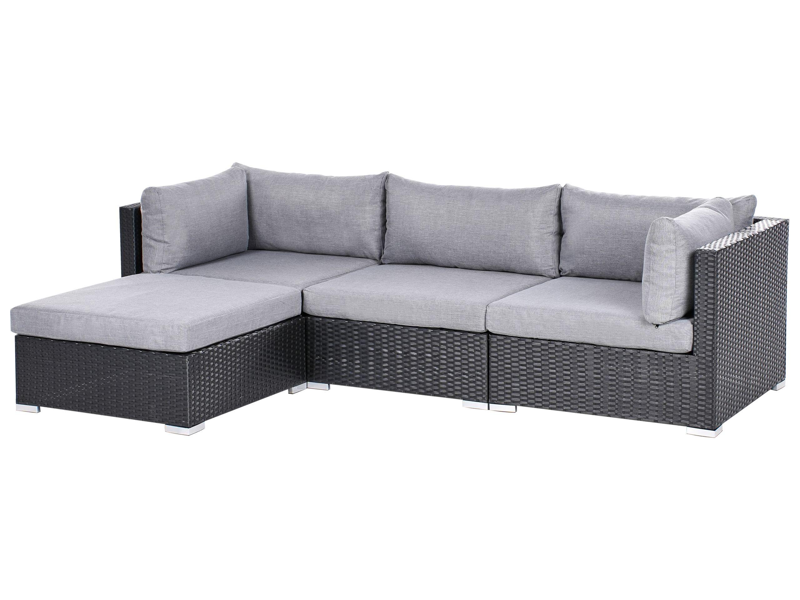 Beliani Lounge Set aus PE Rattan Klassisch SANO